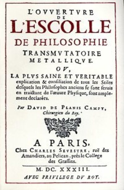 [9782865540273] L'ouverture de l'escolle de philosophie tranmutatoire