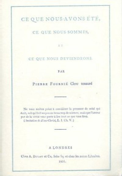 [9782865540372] Ce que nous avons été, ce que nous sommes, et ce que nous deviendrons