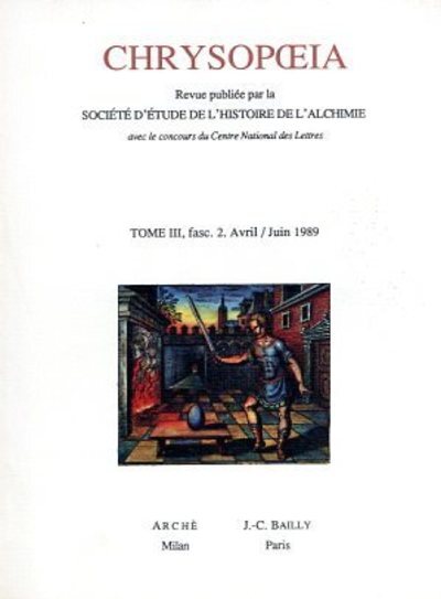 [9782865540907] Chrysopoeia - tome 3 - fasc. 2. Avril/Juin 1989
