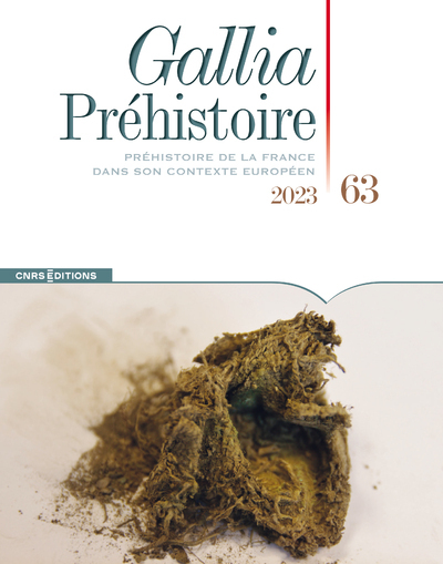 [9782271149695] Gallia Préhistoire - Tome 63 Préhistoire de la France dans son contexte européen