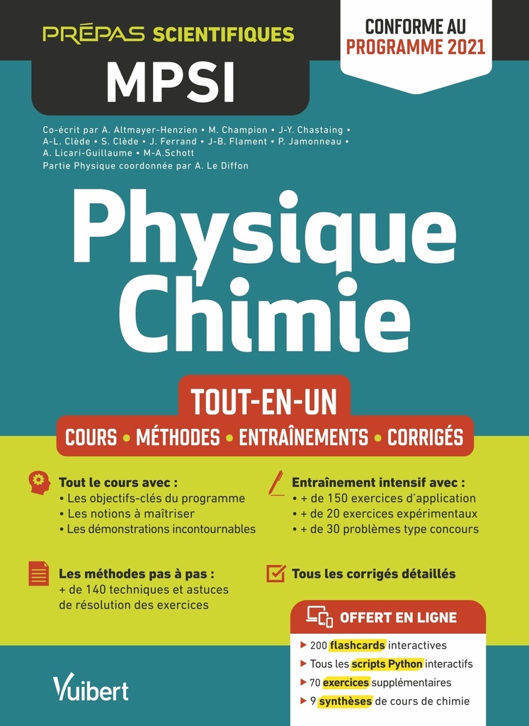 [9782311408782] Physique-Chimie MPSI - Tout-en-un