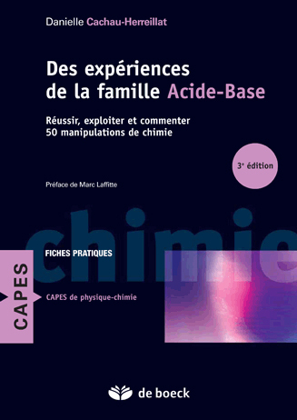 [9782804118914] Des expériences de la famille acide-base